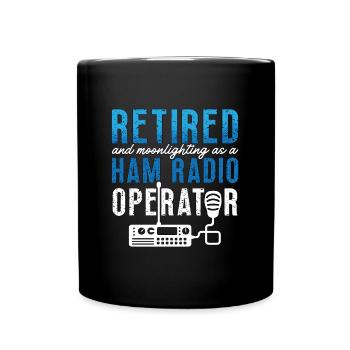 Amateur Radio à la retraite et opérateur radio au noir - Mug uni - noir - Devant
