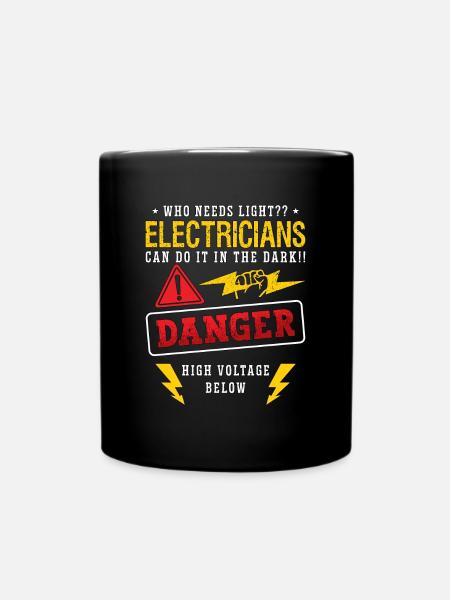 Electronics Repair Who Needs Light Repair Worker - Tasse einfarbig - Schwarz