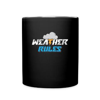 Meteorology Weather Rules Forecast Meteorologist - Full Colour Mug - black - Front