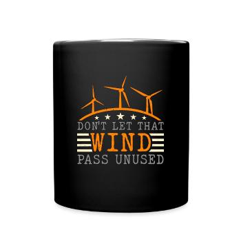La technologie des éoliennes ne laisse pas cette énergie éolienne verte - Mug uni - noir - Devant
