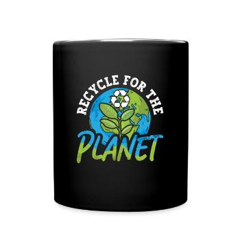 Recyclage du changement climatique pour la planète Terre Mère - Mug uni - noir - Devant