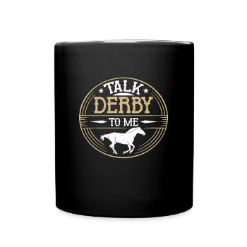 Horse Racing Talk Derby To Me Loves Horse Riding - Mug uni - noir - Devant