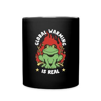 Global Warming Is Real Environmentalist Activism - Full Colour Mug - black - Front