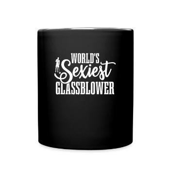 Glassblowing World's Sexiest Glassblower Glass Art - Full Colour Mug - black - Front