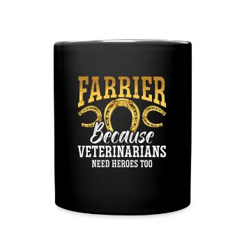 maréchal-ferrant parce que vétérinaires métallurgistes maréchal-ferrants - Mug uni - noir - Devant