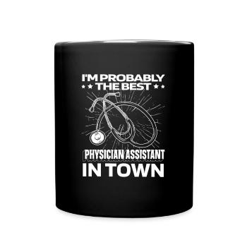 Physician Assistant Stethoscope - Full Colour Mug - black - Front