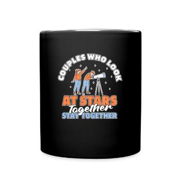 Astrologie Astrologe Paar - Tasse einfarbig - Schwarz - Vorne