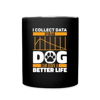 Chien d’analyste de données en science des données - Mug uni - noir - Devant