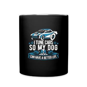 Screwdriver Tuning Tuner Dog - Full Colour Mug - black - Front