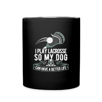Chien de crosse - Mug uni - noir - Devant