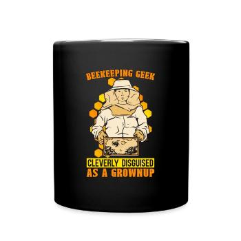 Apiculture Geek Cleverly Bee Whisperer Apiculteur - Mug uni - noir - Devant