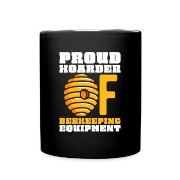 L’apiculture est fière thésaurisatrice d’abeilles mellifères - Mug uni - noir - Devant