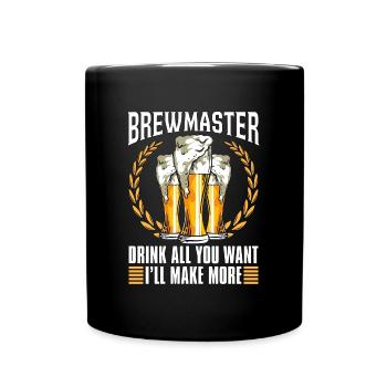 Beer Brewing Brewmaster Drink All Hops Beer Brewer - Tasse einfarbig - Schwarz - Vorne