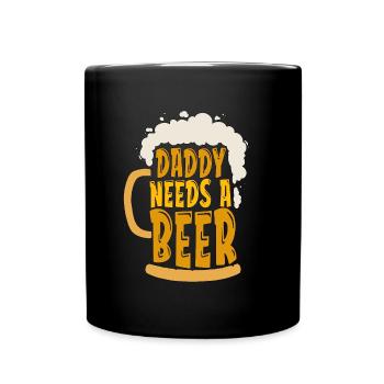 Beer Brewing Daddy Needs A Home Brewer Beer Brewer - Tasse einfarbig - Schwarz - Vorne