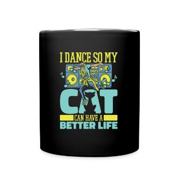 Danseur Chat Danseur - Mug uni - noir - Devant