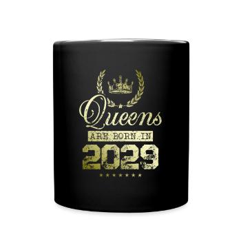 Queens nés en 2029 - Mug uni - noir - Devant