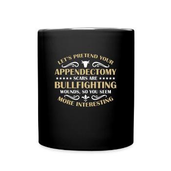Bullfighting Let's Pretend Your Torero Bullfighter - Tasse einfarbig - Schwarz - Vorne