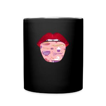 Baking Baker Bakery Langue - Mug uni - noir - Devant