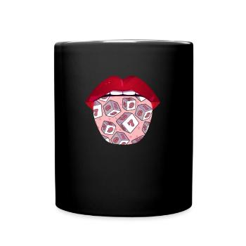 Jeu de société Jeu de société Langue - Mug uni - noir - Devant