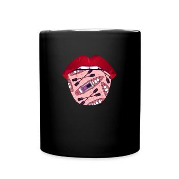 Langue de kayakiste - Mug uni - noir - Devant