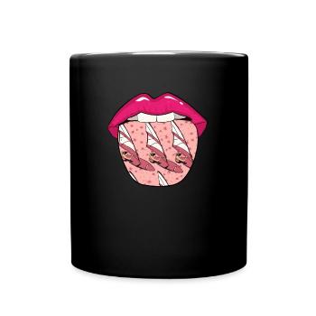 Windsurfing Windsurfer Tongue - Full Colour Mug - black - Front