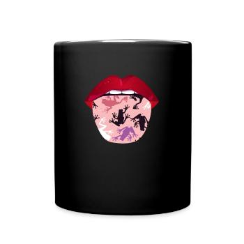 Frog Toad Tongue - Full Colour Mug - black - Front