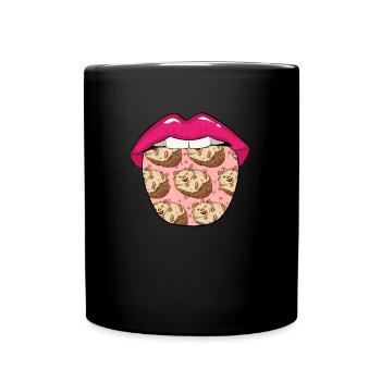 Langue de hérisson - Mug uni - noir - Devant