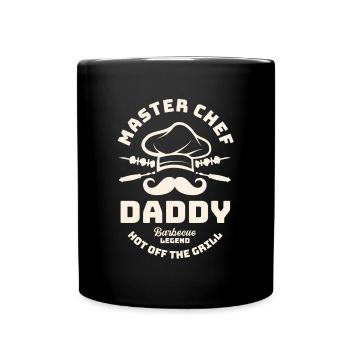Vatertag - Dad Master Chef Daddy Barbeque Lege - Tasse einfarbig - Schwarz - Vorne