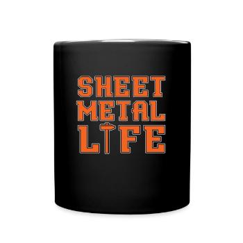 Fabricant de tôlerie Life Fabrication de tôles - Mug uni - noir - Devant