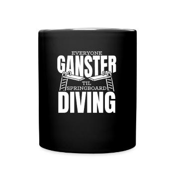 Plongeur plongeur Gangster - Mug uni - noir - Devant