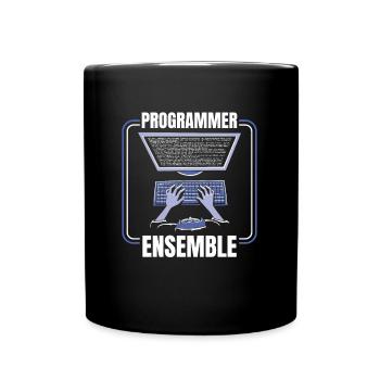 Developer Coder Programmer Ensemble - Full Colour Mug - black - Front