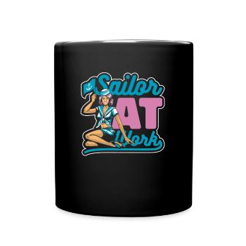 Voile Sailor Sailboat Girls - Mug uni - noir - Devant