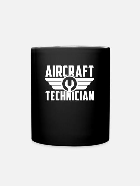Mécanicien d’aéronefs Technicien Aircrat clé - Mug uni - noir