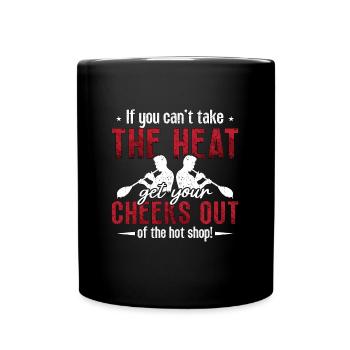 Glassblowing If You Can't Take The Heat Glass Art - Full Colour Mug - black - Front