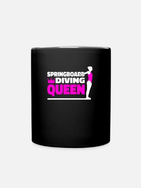 Turmspringen Turmspringer Königin - Tasse einfarbig - Schwarz