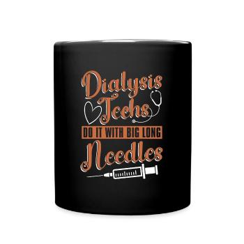 Nephrology Cool Dialysis Dialysis Technician Gift - Full Colour Mug - black - Front