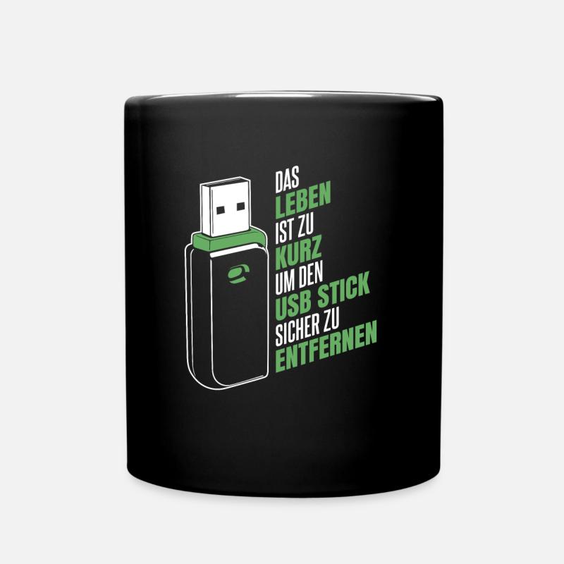 Entwickler Coder Programmierer USB - Tasse einfarbig - Schwarz