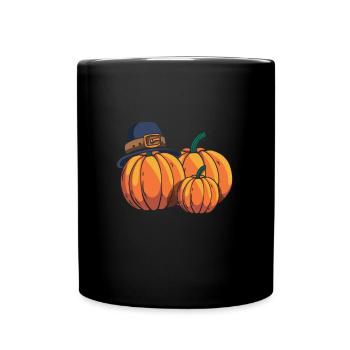 Thanksgiving Hat - Full Colour Mug - black - Front