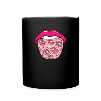 Langue de mouton - Mug uni - noir - Devant