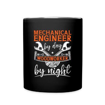 Ingénieur mécanique de jour Mécanicien automobile - Mug uni - noir - Devant