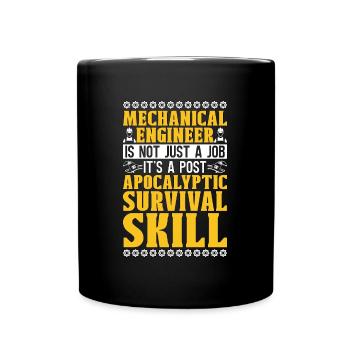Mechanical Engineer Is Not Just Aircraft Mechanic - Full Colour Mug - black - Front