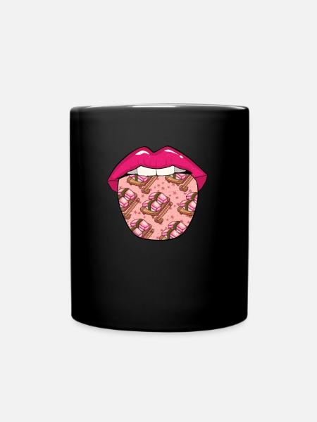 Lèvres de sushi - Mug uni - noir