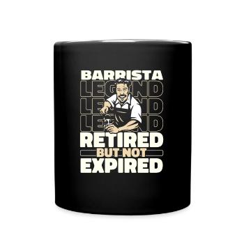 Barista Coffee à la retraite - Mug uni - noir - Devant