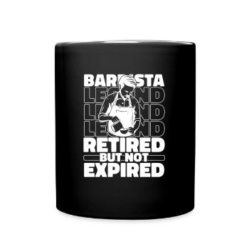 Barista Coffee à la retraite - Mug uni - noir - Devant