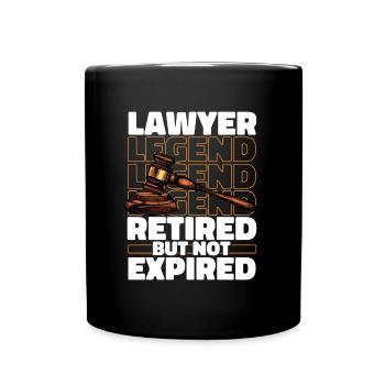 Lawyer Lawyer Jura Pensioner - Full Colour Mug - black - Front