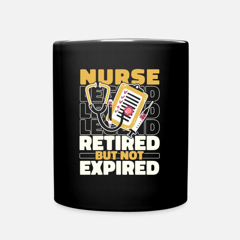 Infirmière à la retraite - Mug uni - noir