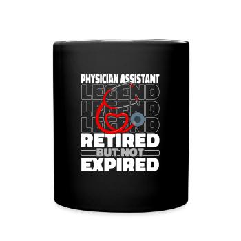 Physician's assistant pensioner - Full Colour Mug - black - Front
