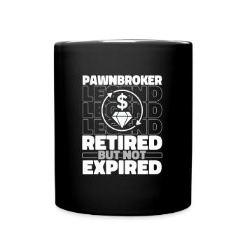 prêteur sur gages à la retraite - Mug uni - noir - Devant