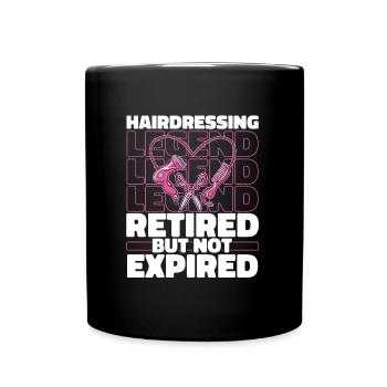 Friseur Hairstylist Im Ruhestand - Tasse einfarbig - Schwarz - Vorne