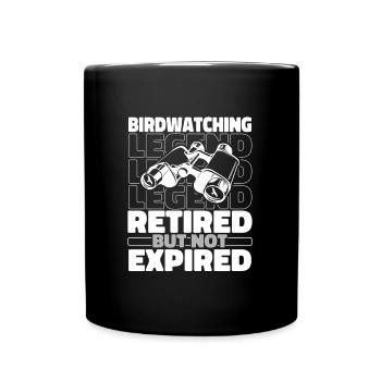 Retired birdwatchers - Full Colour Mug - black - Front